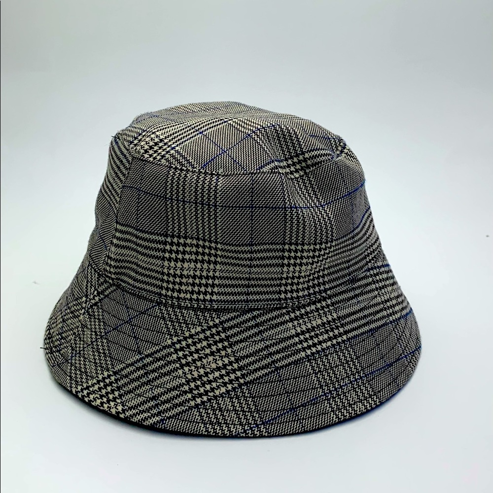 Plaid bucket hat (reversible)